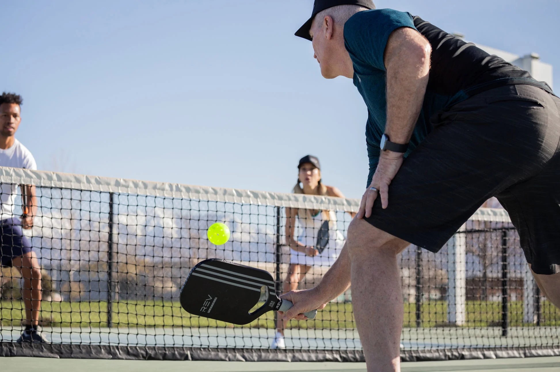 Platinum Pickleball Paddle, Carbon Fiber, Black