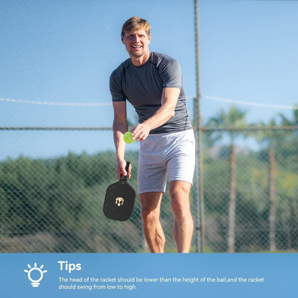 Pickleball Paddles Set of 2 Carbon Fiber Graphite Surface Pickleball Paddles Cu