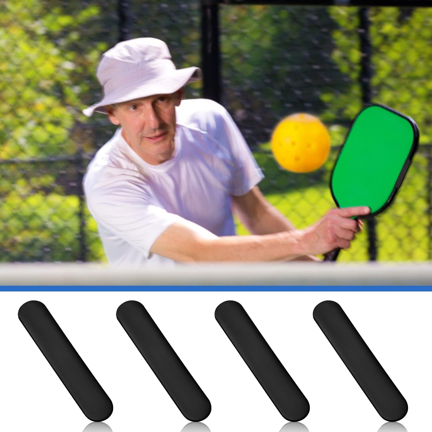 10Pcs Pickleball Lead Tape, Weighted 3G Lead Tape for Pickleball Paddles, Adhesi