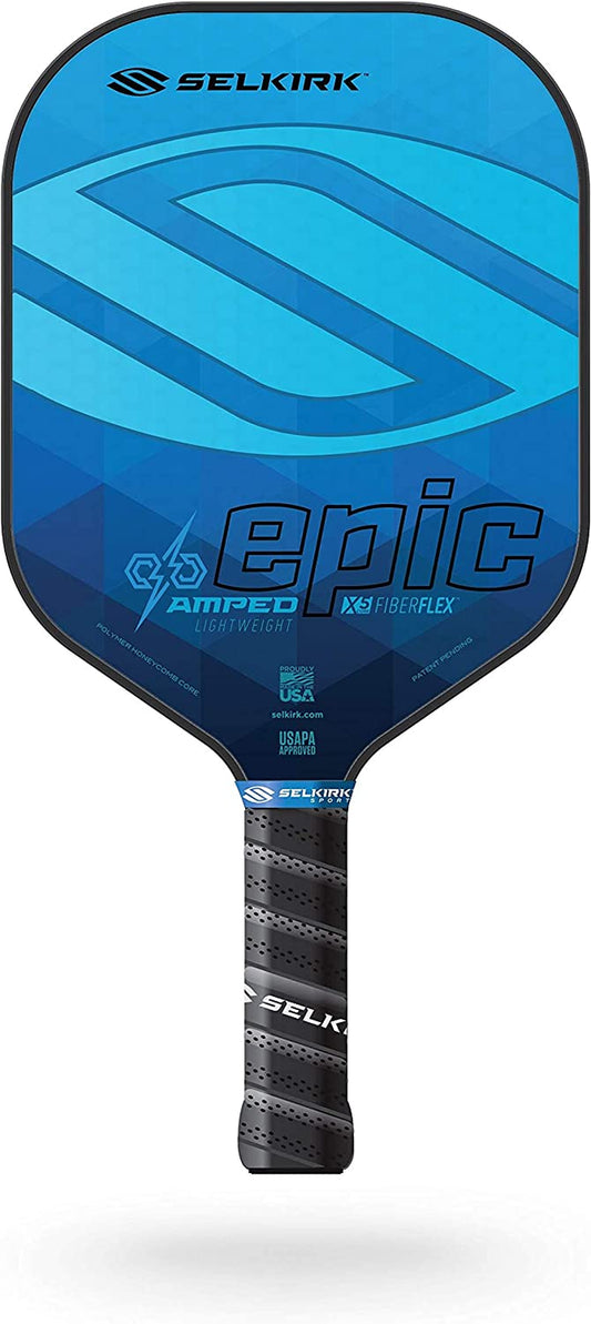 Amped Pickleball Paddle | Assembled in the USA | Amped Control or Amped Pro Fiberglass Pickleball Paddle | Unrivaled Precision & Control