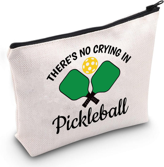 Pickleball Cosmetic Bag There’S No Crying in Pickleball/Always Pickleball Season Cosmetic Bag Pickleball Player Makeup Bag