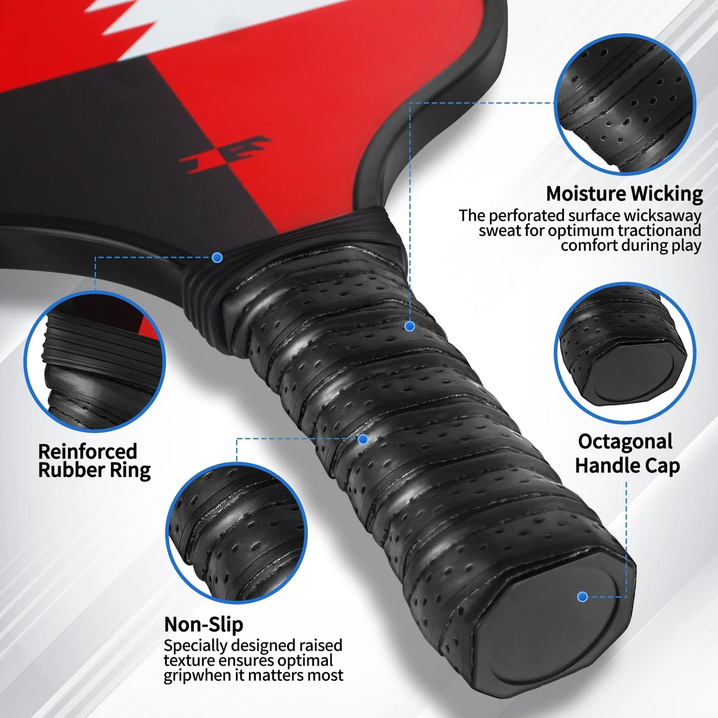 Pickleball Paddles Set of 2, USAPA Approved Carbon Fiber Pickleball, Pickleball Gift for Men Women