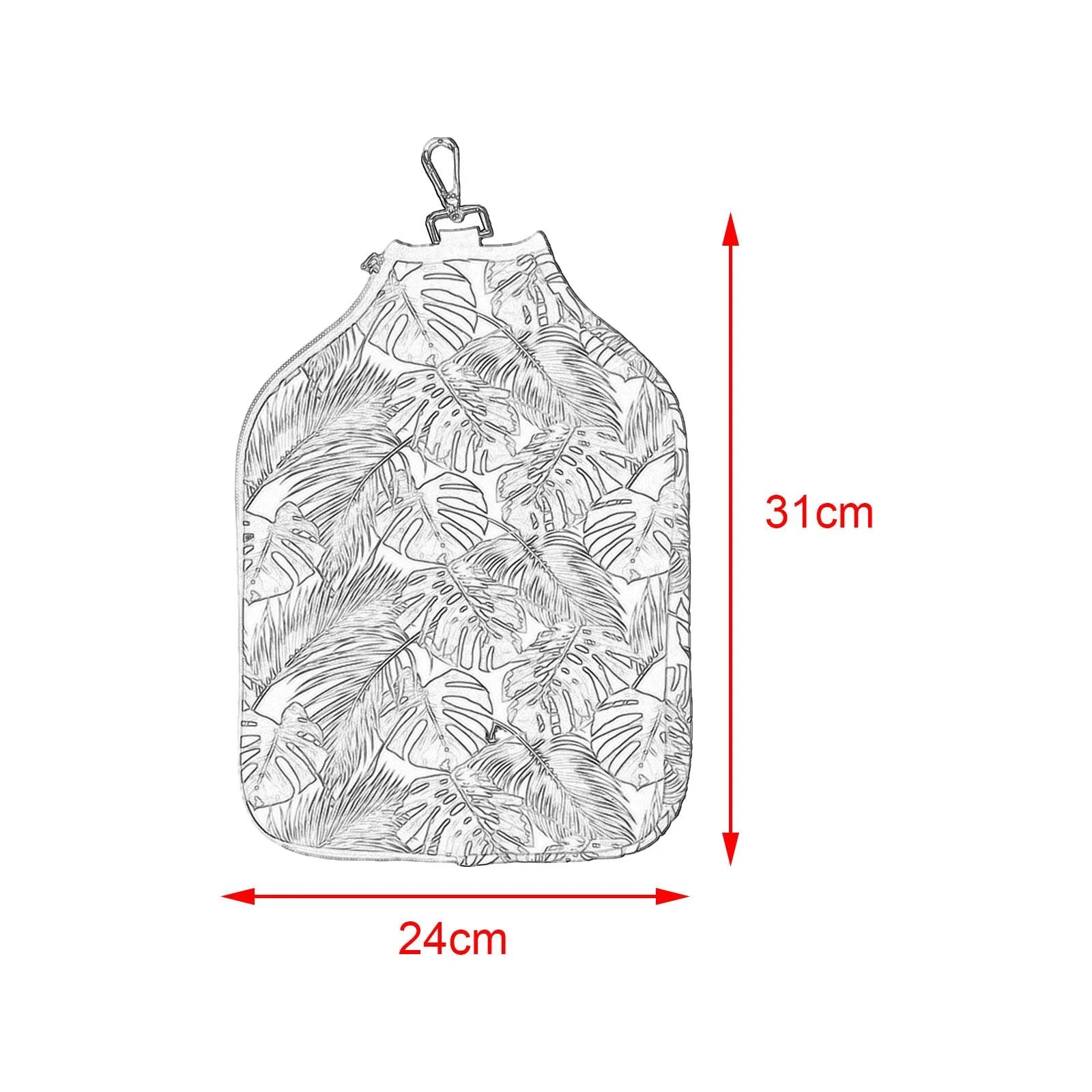 Neoprene Paddle Cover Racket Sleeve, Protective Pouch, Storage Carrier with Storage Pocket Pickleball Head Cover Black