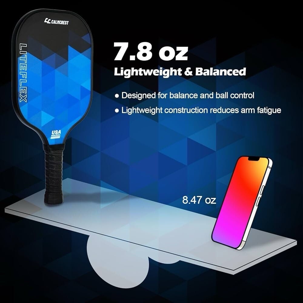 Econour Pickleball Paddles Set of 2 - USAPA Approved Fiberglass Pickleball Paddl