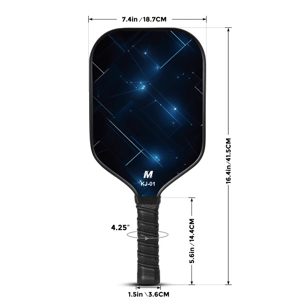 MAOYYE Pickleball Paddle Glass Fibre 13MM Enhanced Sweet Spot&Control&Power Anti-Slip Grip USAPA Compliant