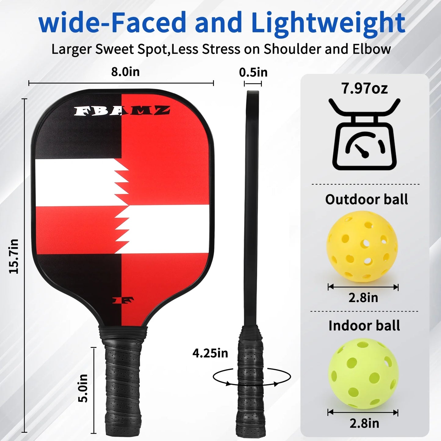 Pickleball Paddles Set of 2, USAPA Approved Carbon Fiber Pickleball, Pickleball Gift for Men Women