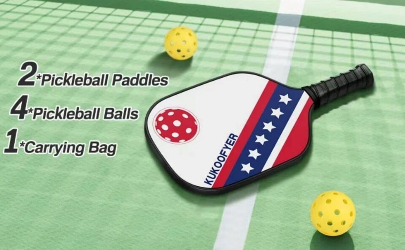 Pickleball Paddles, USAPA Approved Fiberglass Pickleball Paddle Handle Set, Incl