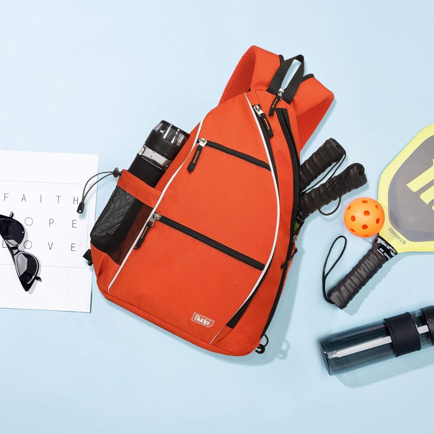 Women'S Reversible Pickleball Paddle Bag with Rackets Compartment