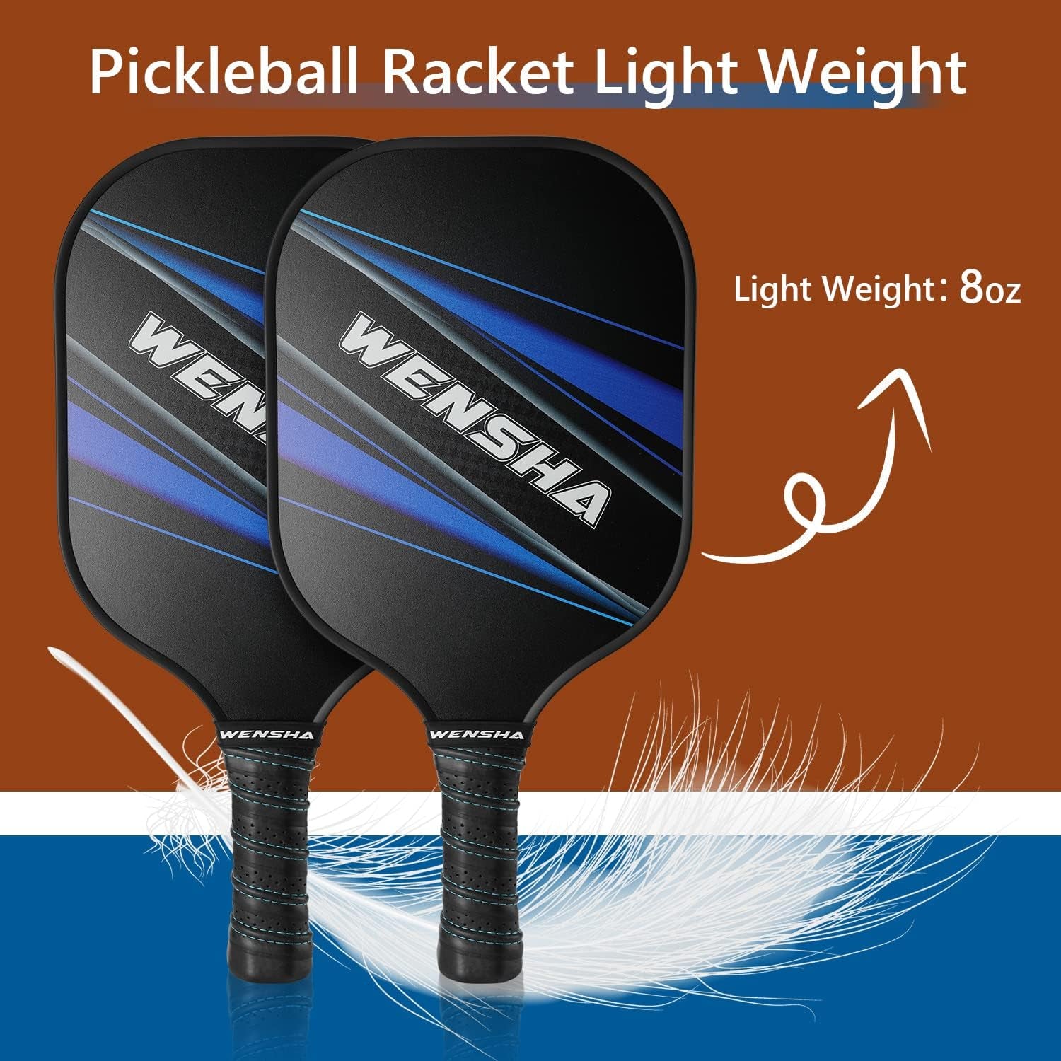 Pickleball Paddles Set - Pickle Ball Raquette Set of 2 Pickleball Rackets 4 Pickleballs Balls Portable Bag Polypropylene Honeycomb Core Graphite Surface Lightweight Pickleball Set Gift Outdoor Indoor
