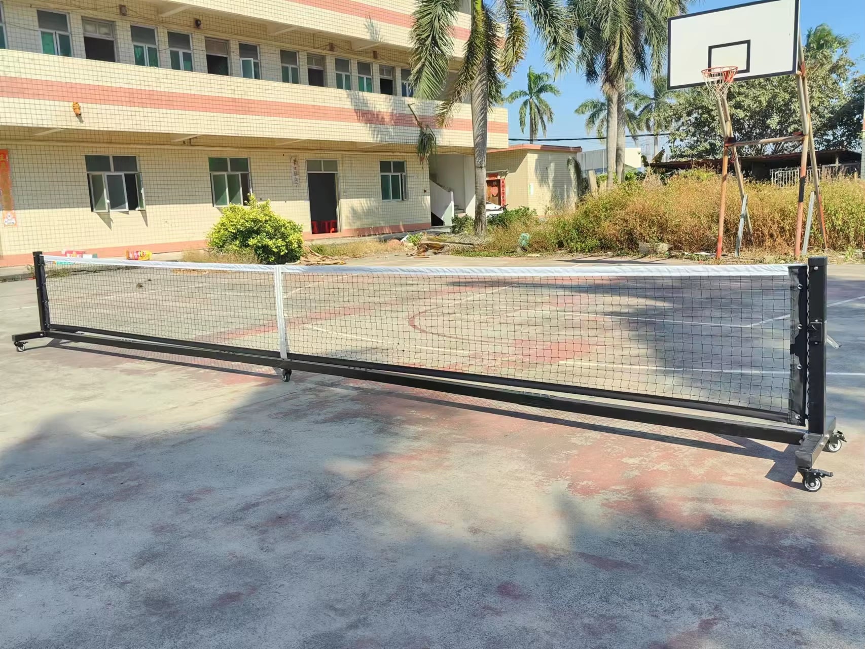 PN08 Low Price Pickleball Net with Wheels, Heavy Duty Pickleball Net, Pickleball Net Manufacturer China