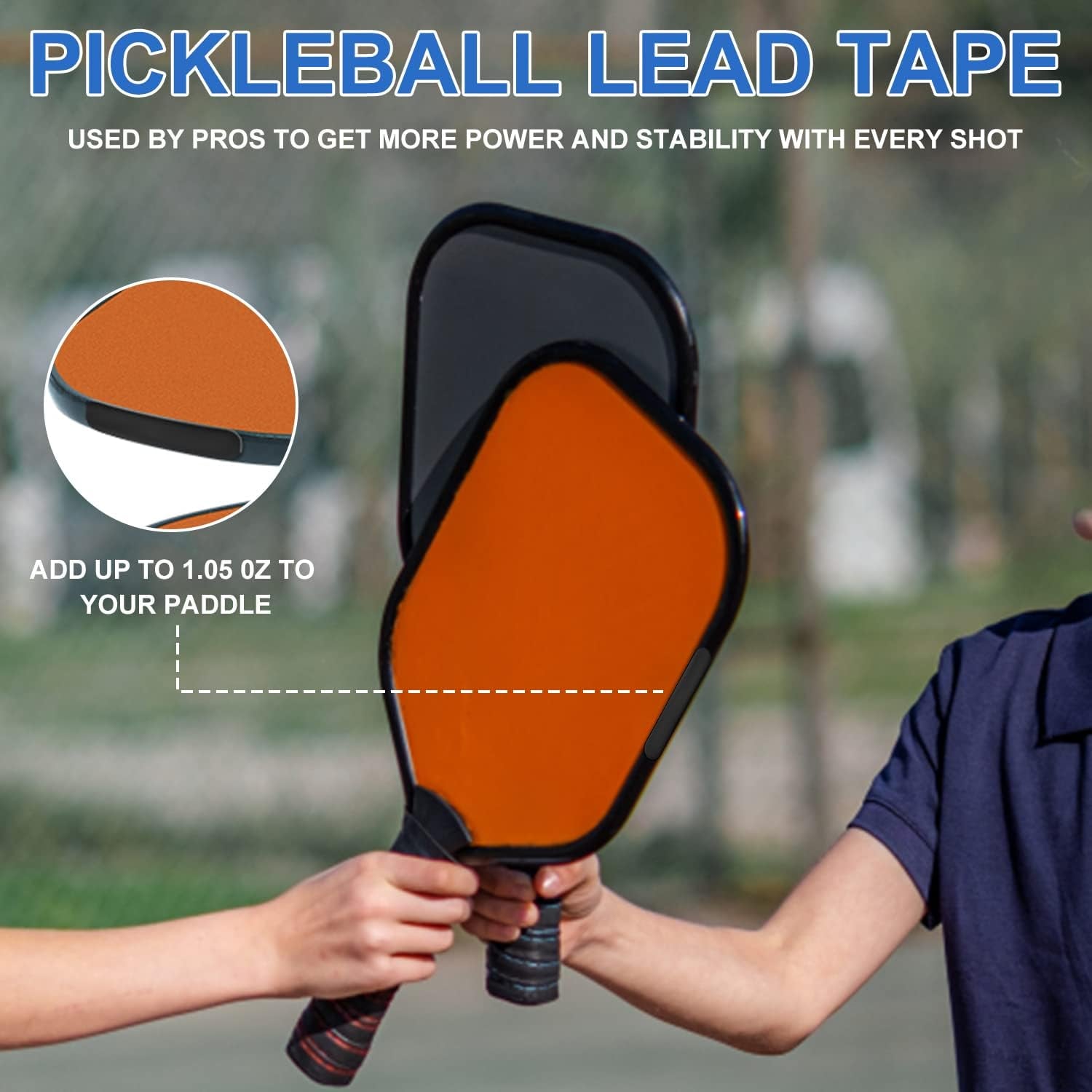 10Pcs Pickleball Lead Tape, Weighted 3G Lead Tape for Pickleball Paddles, Adhesi