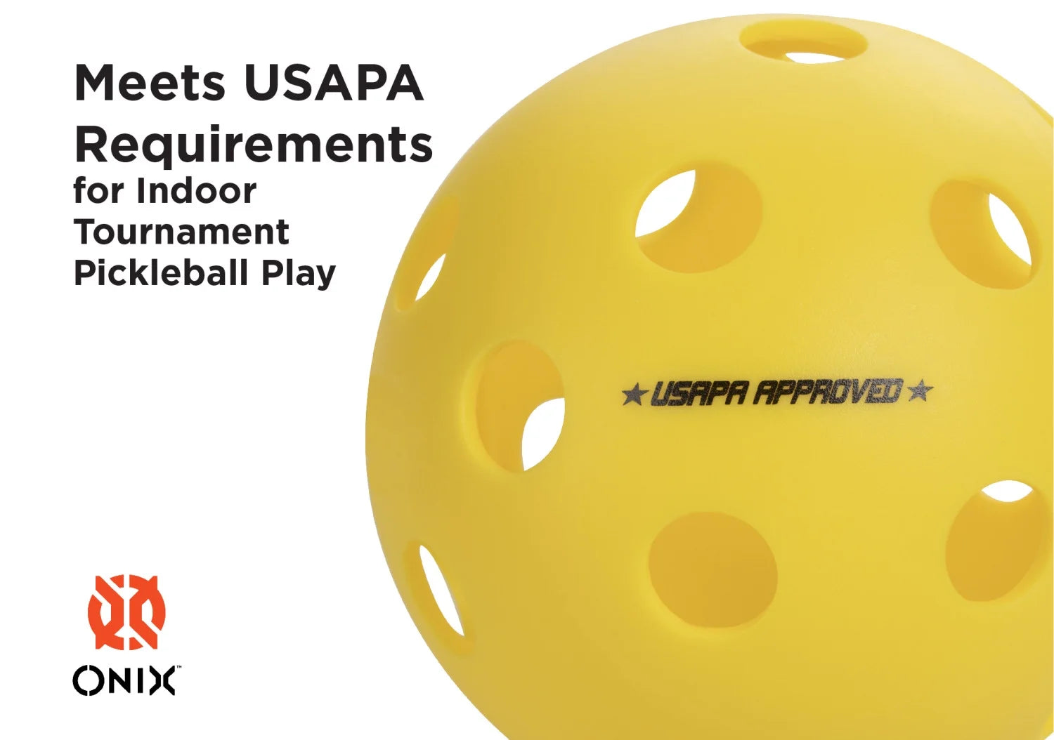 Fuse Indoor Pickleball Balls with Exceptional Seam Welding, Superior Balance, and Meets USAPA Requirements