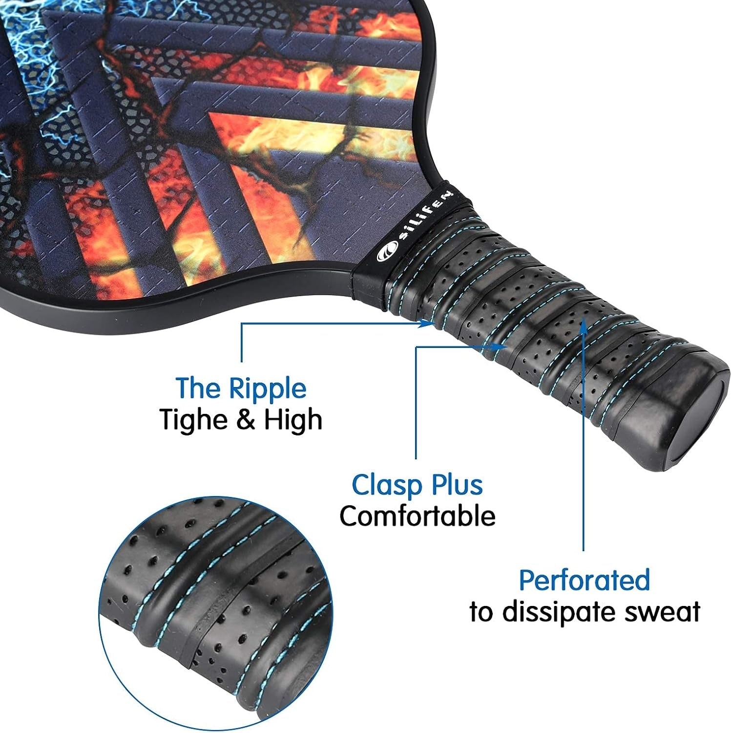 Pickleball Paddles Set, Graphite Pickleball Paddle Set of 2 Rackets and 4 Balls, Lightweight Pickle Ball Raquette Set with Bag, Edge Guard and Ergonomic Grip, Pickleball Set for Men and Women