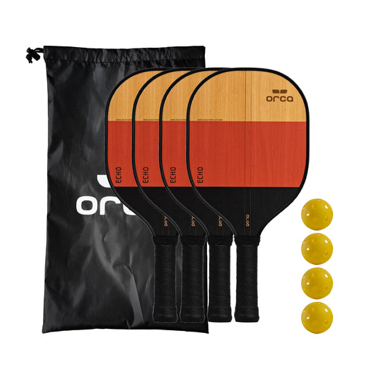 Echo Sports Series Wood Pickleball Paddle - Starter Edition - 4 Pack - 10 Oz. Paddle by
