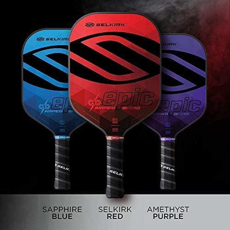 Amped Pickleball Paddle | Assembled in the USA | Amped Control or Amped Pro Fiberglass Pickleball Paddle | Unrivaled Precision & Control