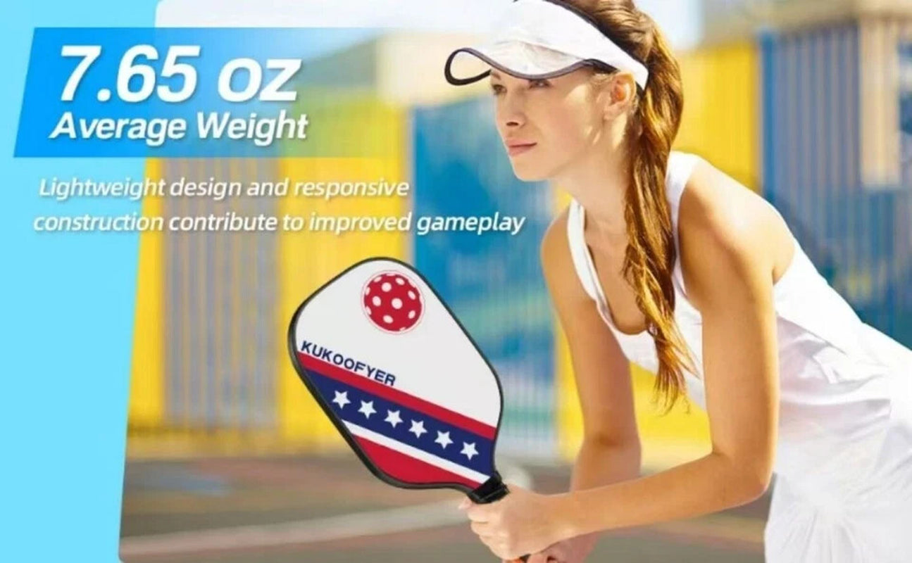 Pickleball Paddles, USAPA Approved Fiberglass Pickleball Paddle Handle Set, Incl