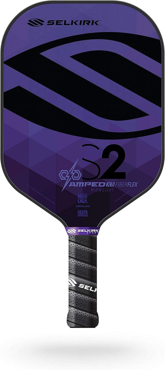 Amped Pickleball Paddle | Assembled in the USA | Amped Control or Amped Pro Fiberglass Pickleball Paddle | Unrivaled Precision & Control