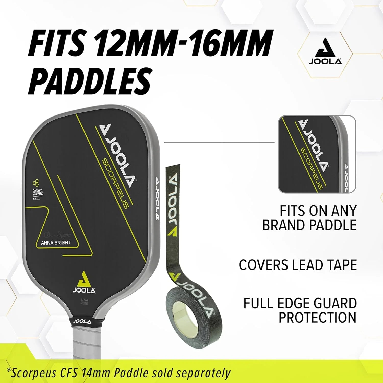 Pickleball Edge Tape, Black