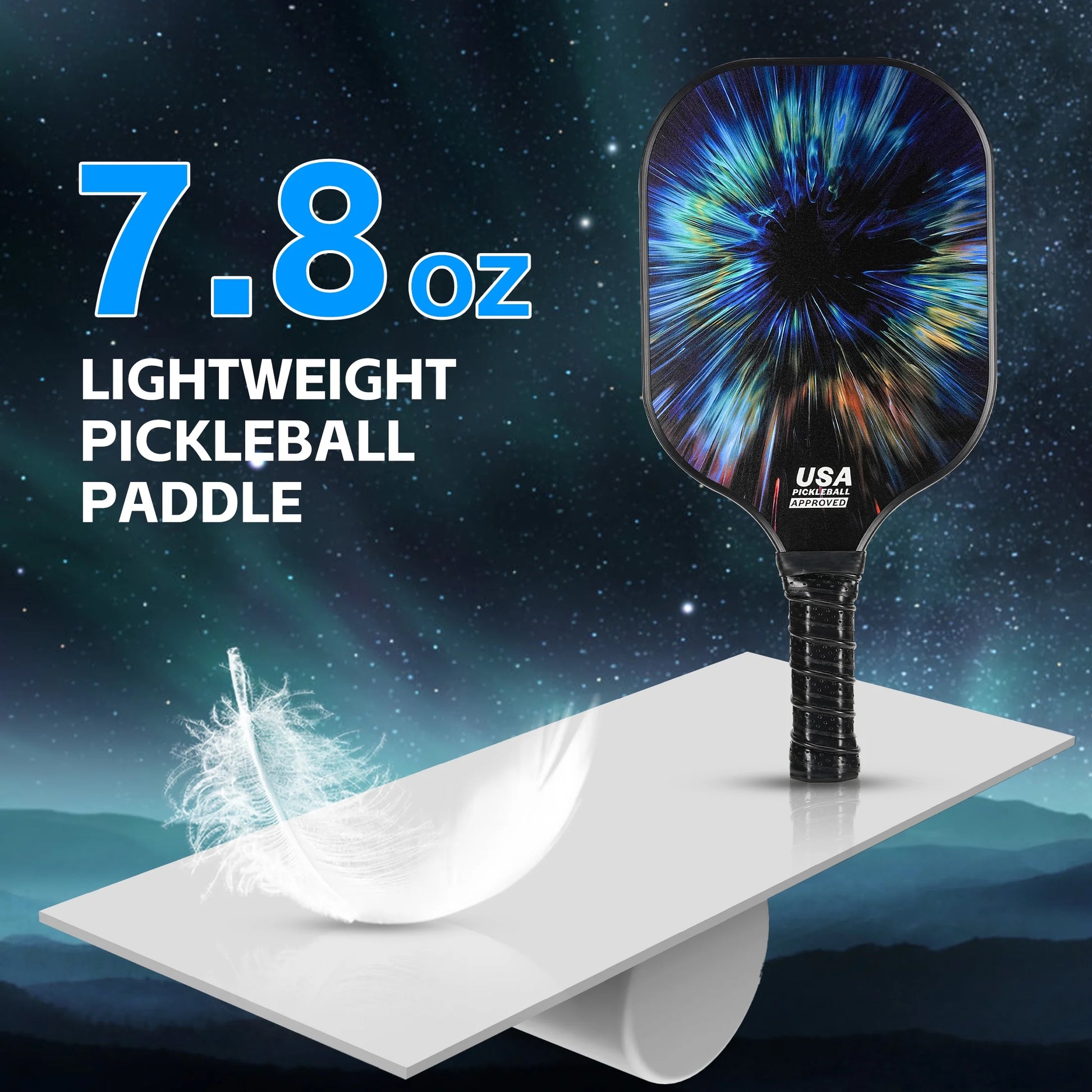 Pickleball Paddles Set - 2 Fiberglass Paddles, 4 Balls & Carry Bag and 2 Cooling Towels