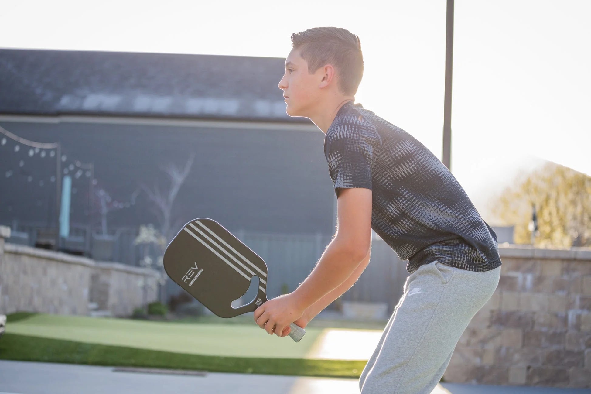 Platinum Pickleball Paddle, Carbon Fiber, Black