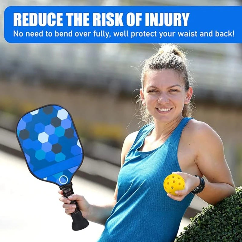 2PCS Pickleball Ball Retriever, Silicone Pickleball Picker Upper Pickball Grabber, Universal Pickleball Upper Suction Cup