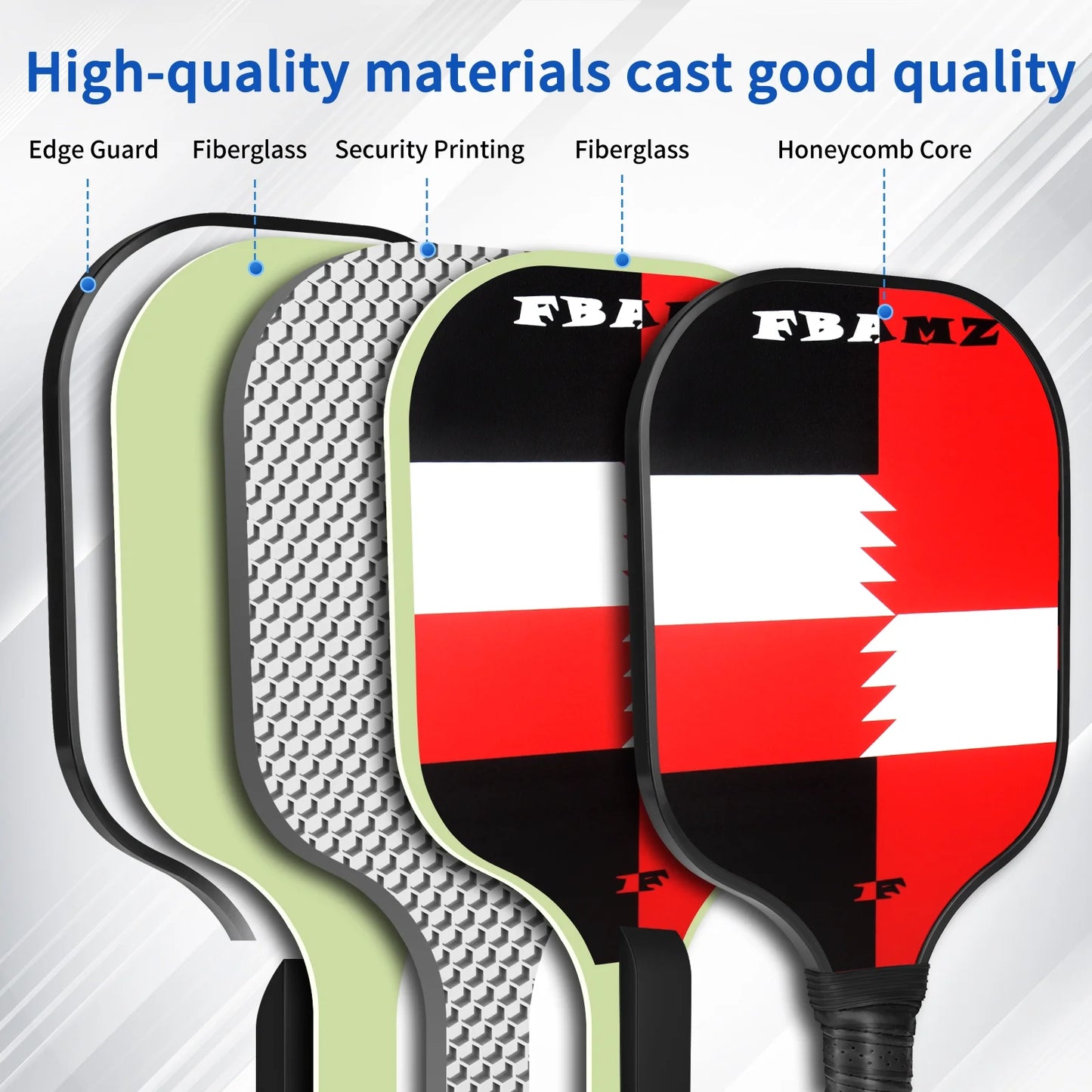 Pickleball Paddles Set of 2, USAPA Approved Carbon Fiber Pickleball, Pickleball Gift for Men Women