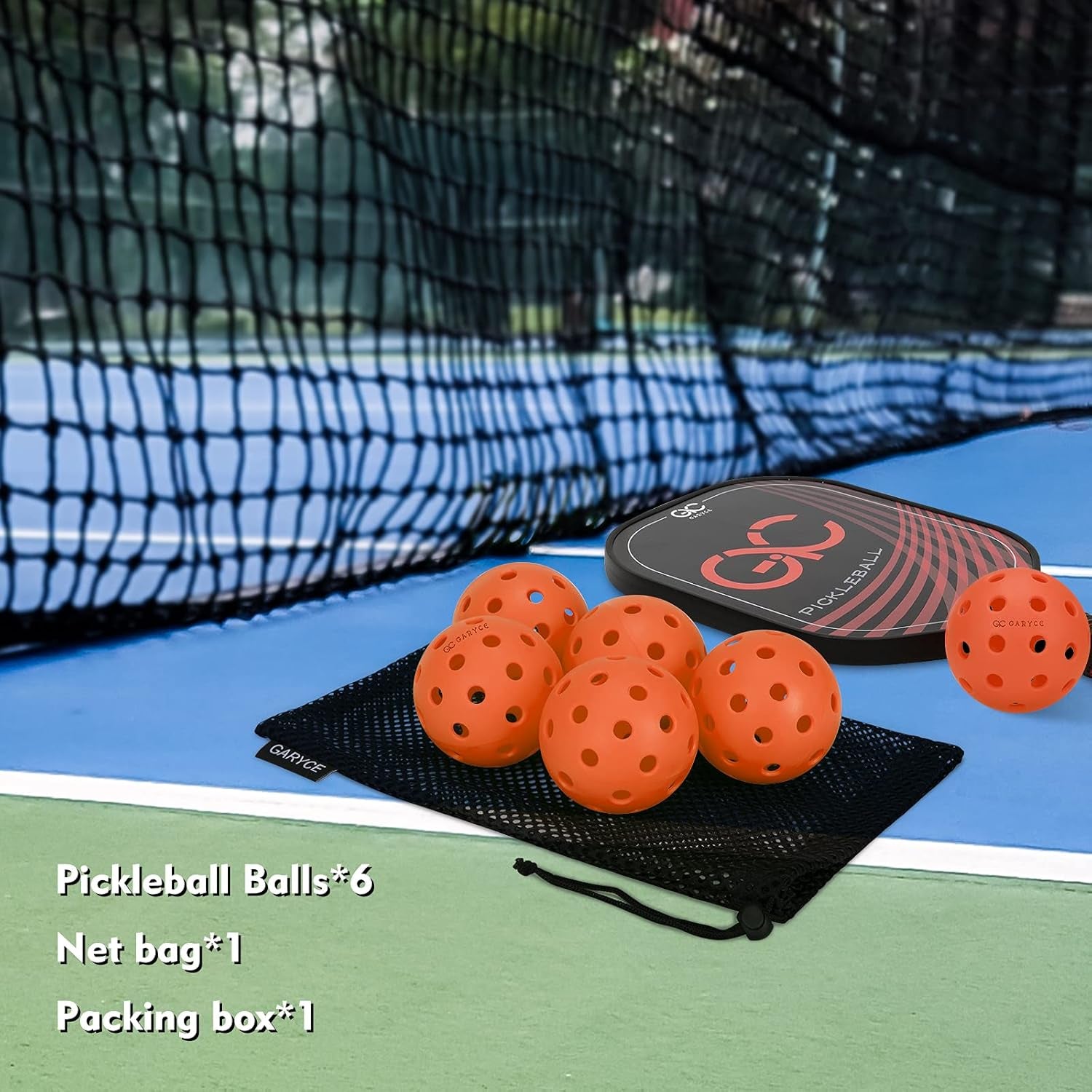 Pickleball Balls, USAPA Standard 40 Holes Pickle Balls - Flight Trajectory Is Stable and High Elasticity, Outdoor Pickleball Balls Set