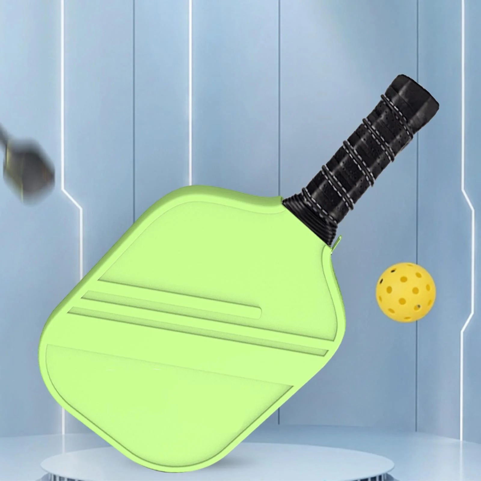 Pickleball Racket Cover Durable Silicone Protective Table Tennis Paddle Case Green
