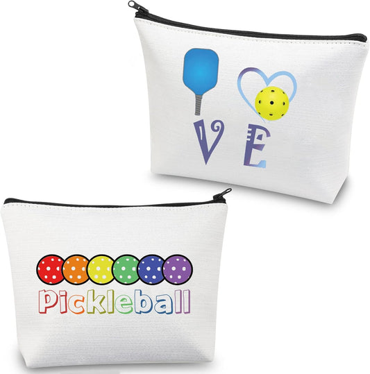 Pickleball Gifts Makeup Bag Pickleball Player Gifts Pickleball Lover Gifts Love Pickleball Cosmetic Bag Travel Pouch (Pickleball Makeup Bag)