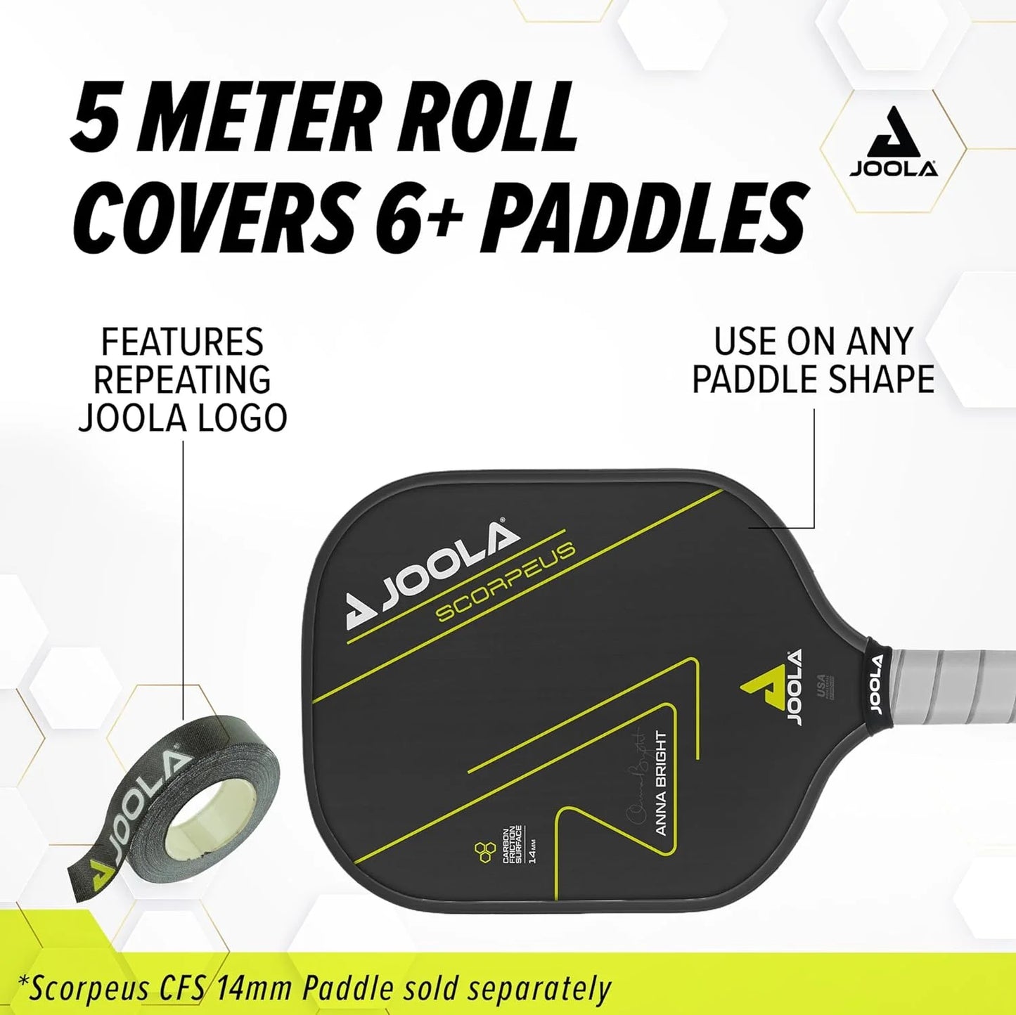 Pickleball Edge Tape, Black