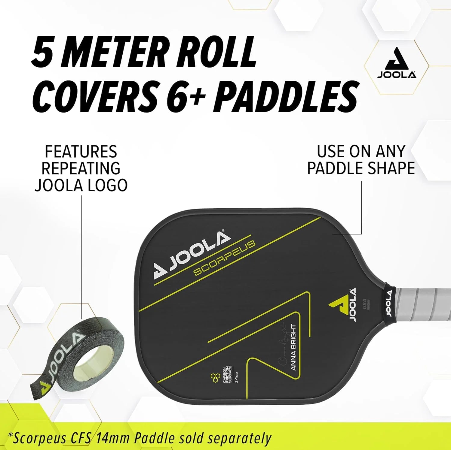 Pickleball Edge Tape, Black