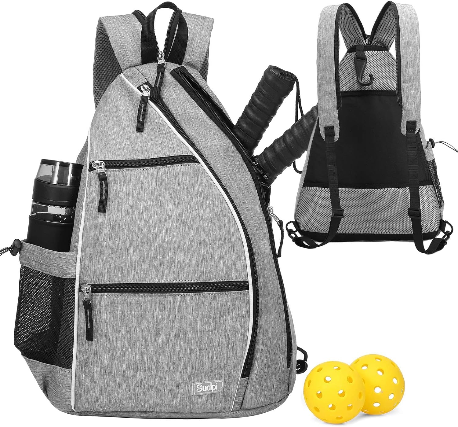 Women'S Reversible Pickleball Paddle Bag with Rackets Compartment