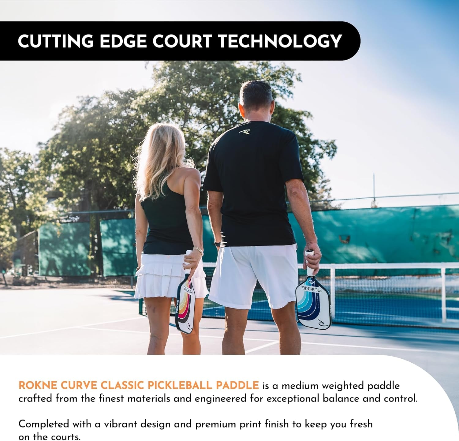 Curve Classic Pickleball Paddle | USAPA Approved Fiberglass Pickleball Paddles | Elevate Your Game with Precision Engineering & Comfort | Progrit Texture for Max Spin & Power | Paddle