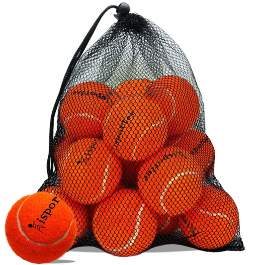 Tennis Balls,  Practice Balls, Tennis Balls for Dog, Come with Mesh Bag for Transport, Dog Tennis Ball, Good for Beginner Practice Exercise (Orange)