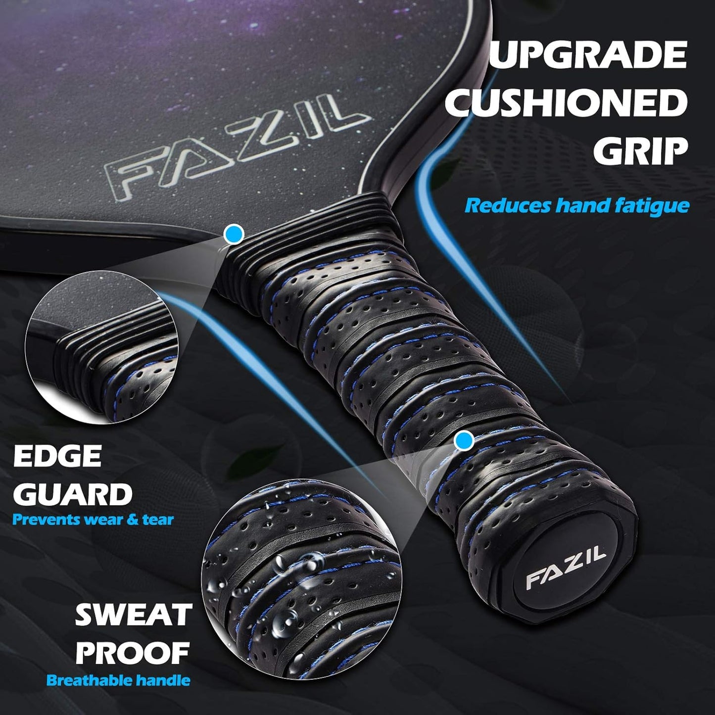 Pickleball Graphite Paddles Set, Lightweight, Beginner to Professional, Men & Women, Indoor/Outdoor, Pickell Paddles and Balls Set，Pickleball Gift Set with Portable Bag, 2 Pack Paddles, 4 Balls