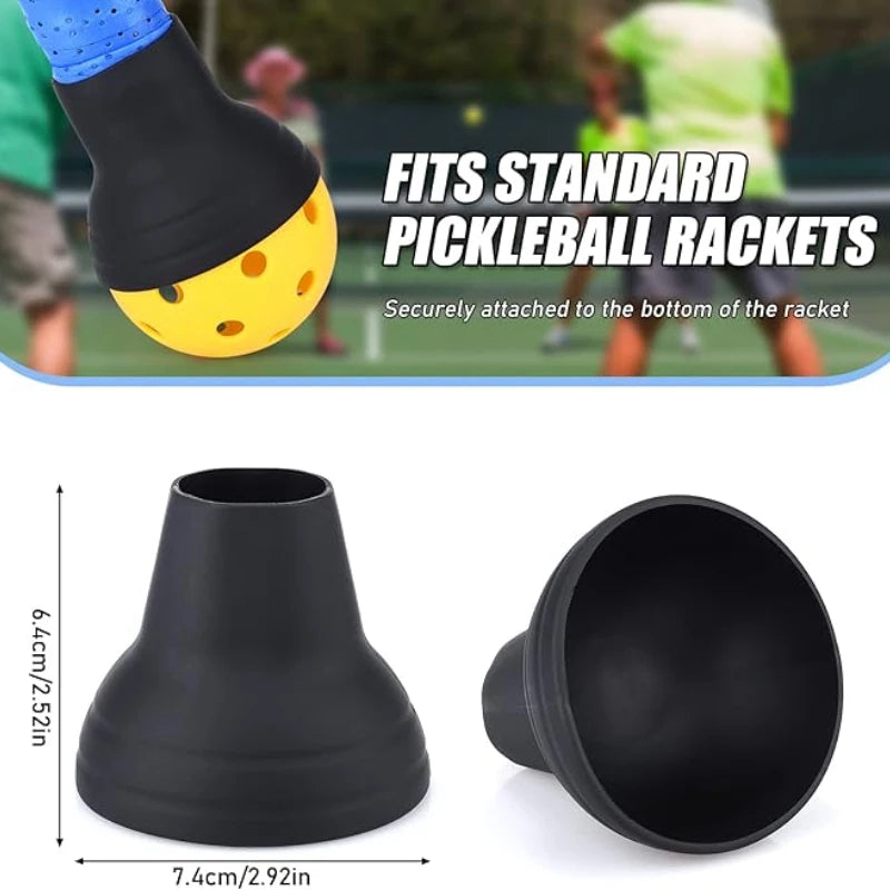 2PCS Pickleball Ball Retriever, Silicone Pickleball Picker Upper Pickball Grabber, Universal Pickleball Upper Suction Cup